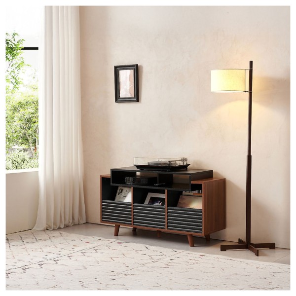 Norstone Oslo Vinyl 1200 Cabinet, White / Clear Oak - lifestyle 3