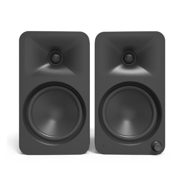 Kanto ORA4 Powered Reference Desktop Speakers with Bluetooth, Black - Front