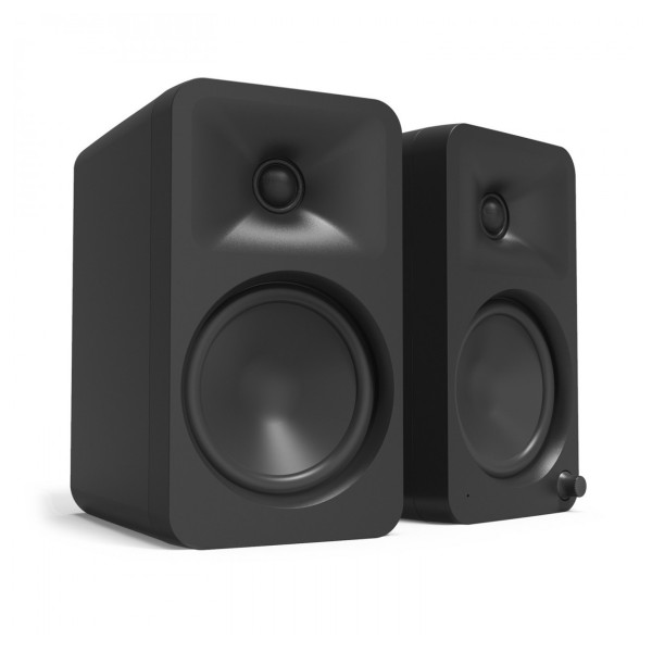 Kanto ORA4 Bluetooth Speakers, Black - Angled
