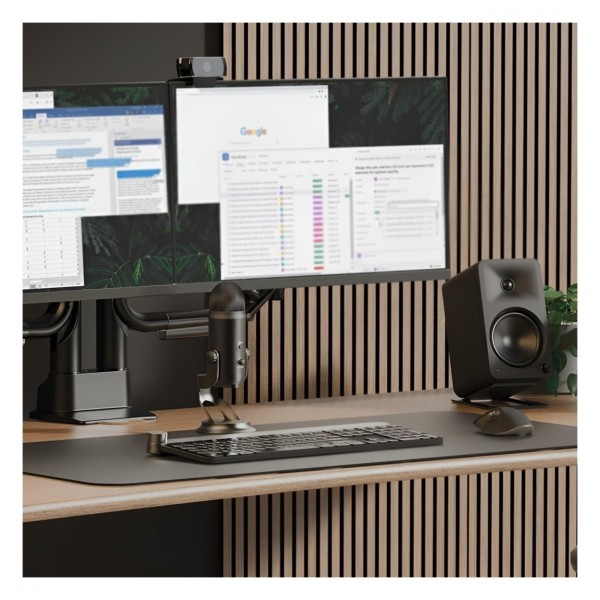 Kanto ORA4 Powered Reference Desktop Speakers with Bluetooth, Black - Lifestyle