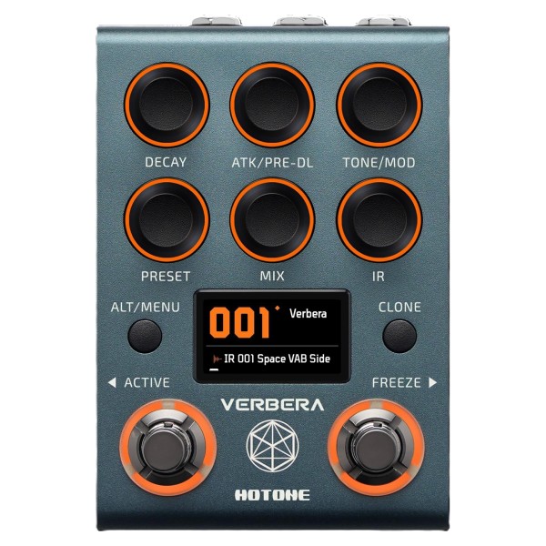 Hotone Verbera Convolution Dual Reverb Pedal - front