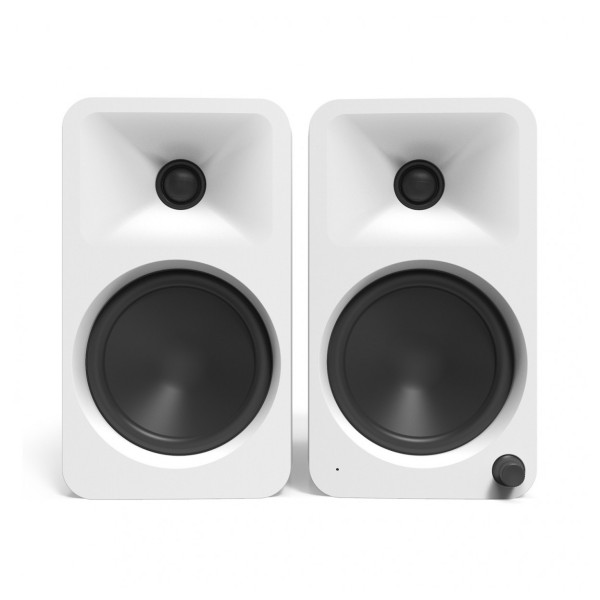 Kanto ORA4 Powered Reference Desktop Speakers with Bluetooth, White - Front