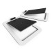 Kanto S4 Desktop Speaker Stands (Medium), White - Angled