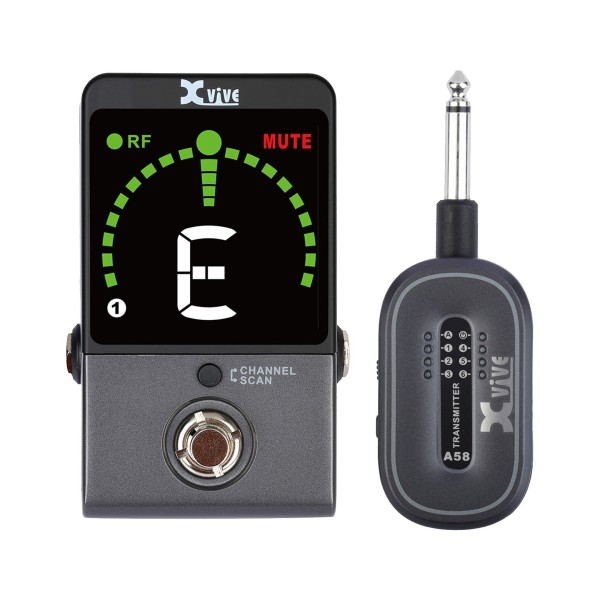 Xvive P58 5.8GHz Digital Guitar Pedal Tuner, Front