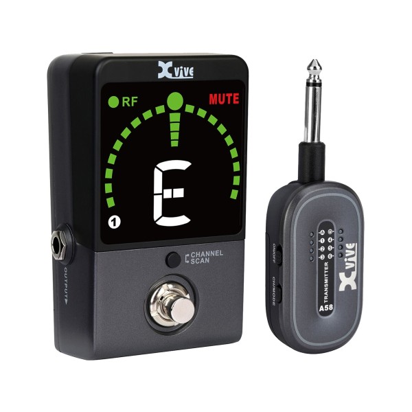 Xvive P58 5.8GHz Digital Guitar Pedal Tuner, Angle 2