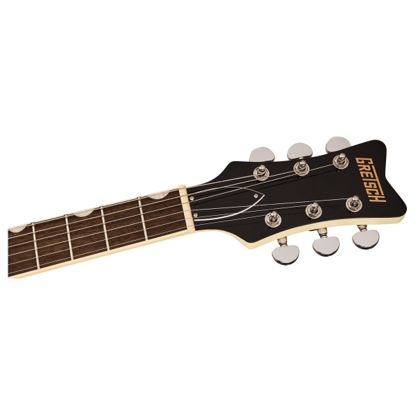 Grestch Streamliner Jet 1 Pickup LRL, Vintage White - headstock 