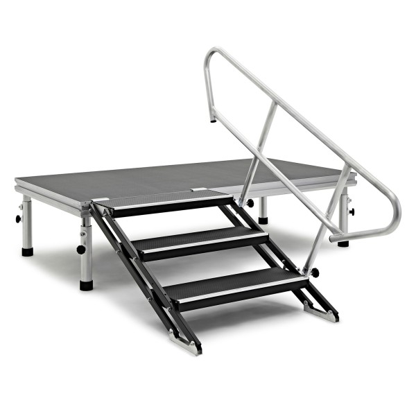 G4M Stage 3-Level Adjustable Step Handrail, Single