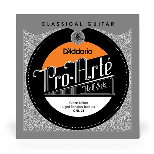 D'Addario CNL-3T Pro-Arte Clear Nylon Treble Half Set (Light Tension)