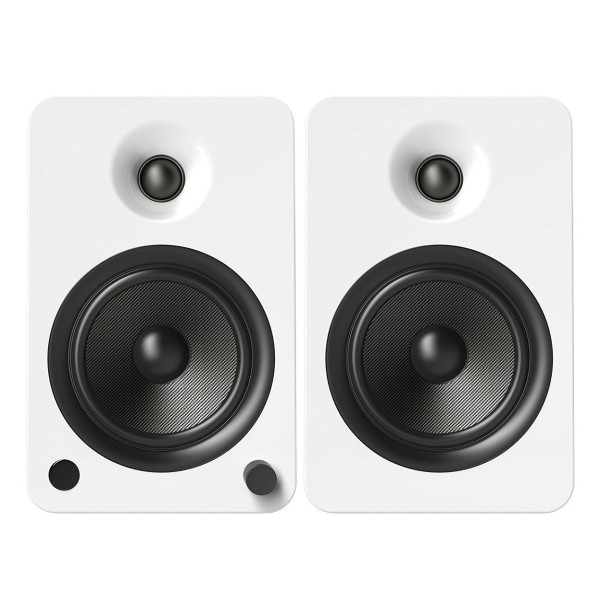 Kanto YU6 Bookshelf Speakers, White - Front