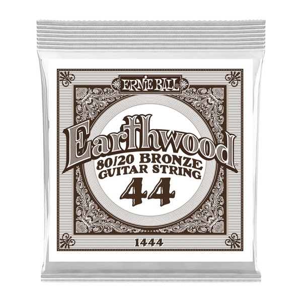 Ernie Ball 1444 Earthwood 80/20 Bronze Acoustic Single String, 44