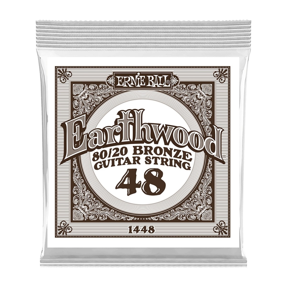 Ernie Ball 1448 Earthwood 80/20 Bronze Acoustic Single String 48