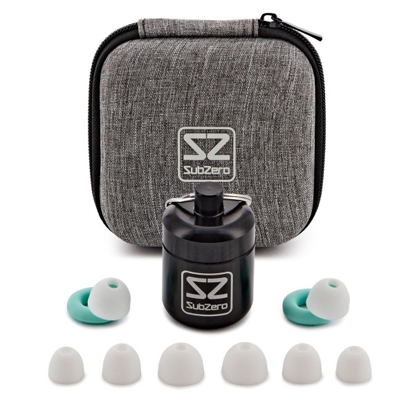 SubZero Pro Concert Earplugs with Case, Mint