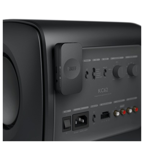 KEF KW2 RX Receiver, Black - attached to sub 