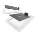 Kanto S6 Desktop Speaker Stands (Large), White - Angled