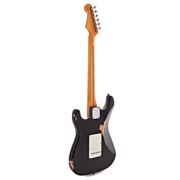 Fender Custom Shop 1956 Stratocaster HSS Relic, Super Faded Aged Black - back 