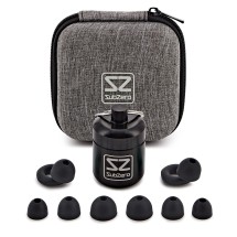 SubZero Zatyczki do uszu Pro Concert z etui, czarne