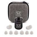SubZero Pro Concert Earplugs with Case, White