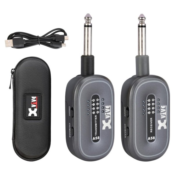 Xvive A58 5.8GHz Wireless Guitar System Full Set