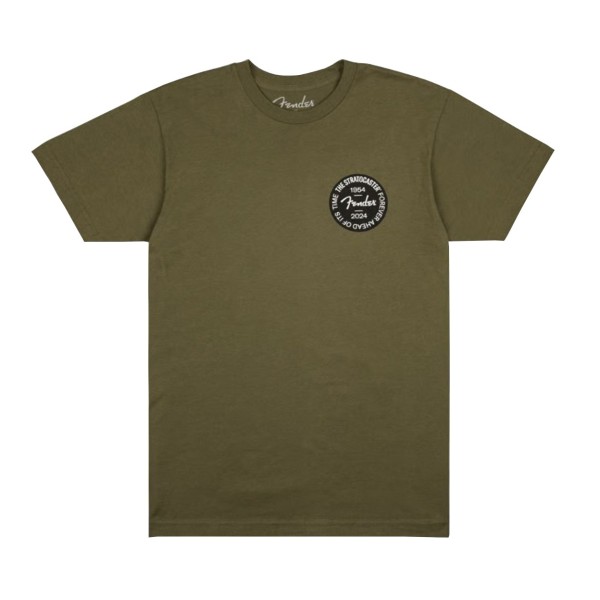 Fender Strat 70th Badge T-Shirt, Olive, XXL
