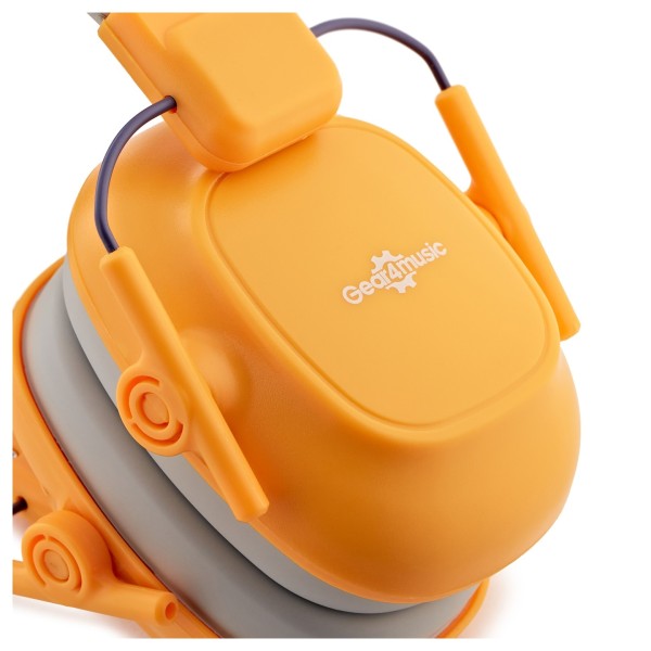 Children's Coloured Ear Defenders by Gear4music, Yellow