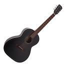 Hartwood Artiste Parlour Acoustic Guitar, Satin Black
