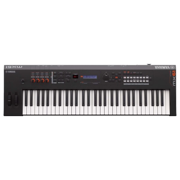 Yamaha MX61 II Music Production Synthesizer, Black - Top