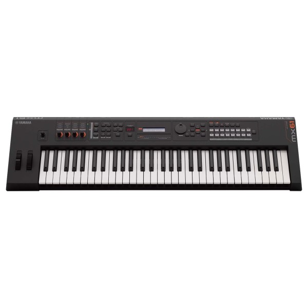 Yamaha MX61 II Music Production Synthesizer, Black - Front