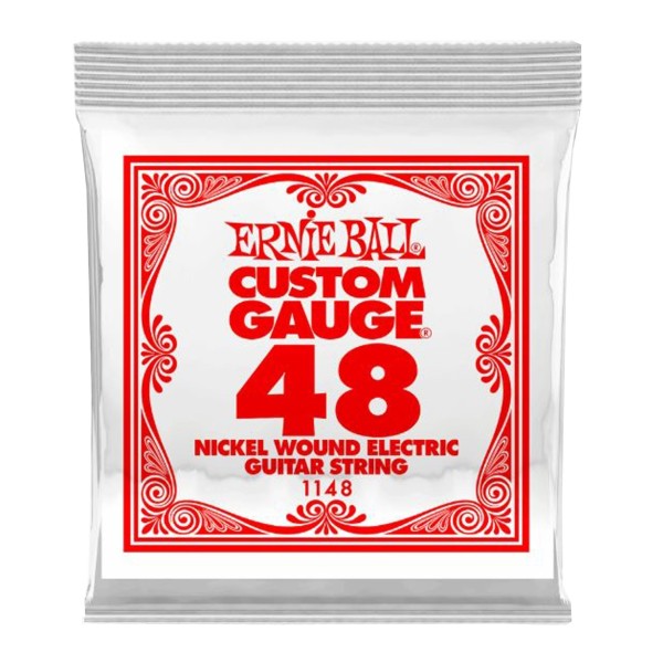 Ernie Ball 1148 Nickel Wound Electric Single String, 48