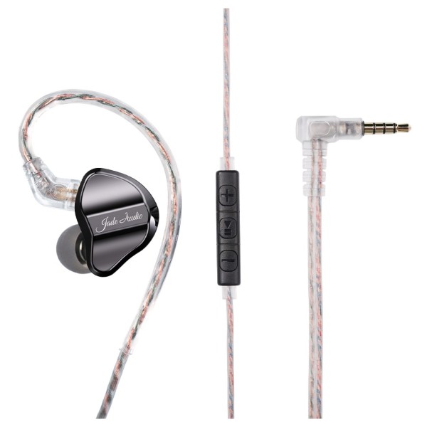 FiiO JD1 In-Ear Earphones, Black - Earphone, cable, in-line control, and 3.5mm jack