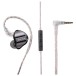 FiiO JD1 In-Ear Earphones, Black - Earphone, cable, in-line control, and 3.5mm jack