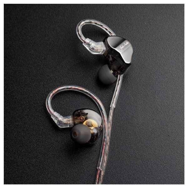 FiiO JD1 In-Ear Earphones, Silver - Beauty Image