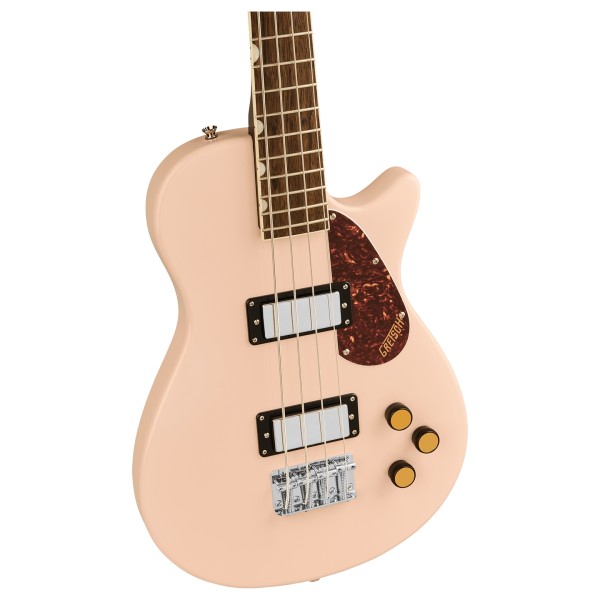 Grestch Streamliner Jet Club Bass Single-Cut LRL, Shell Pink - body 