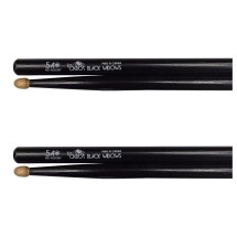 Los Cabos Paličky na bicie 5A Black Widow Red Hickory Wood Tip, balenie 2 párov