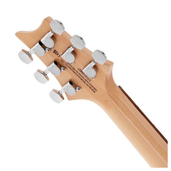 PRS SE Custom 24 Left Handed Violin Top Carve, Faded Blue - Tuning Machines