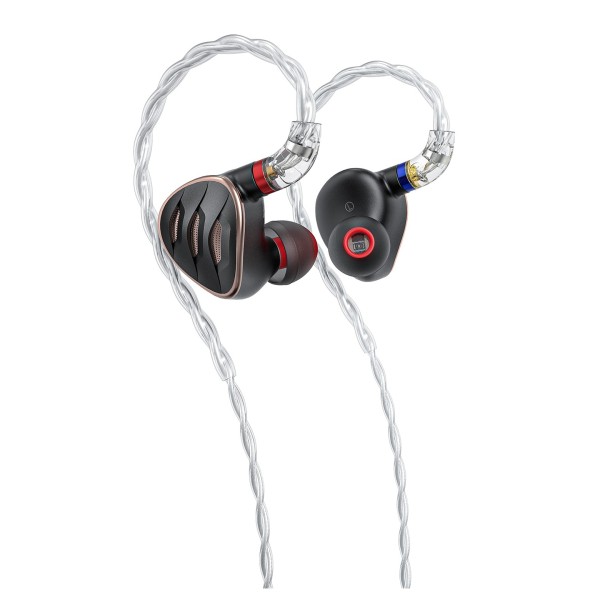 FiiO FH5s Quad Driver Hybrid In-Ear Monitors - side cables 