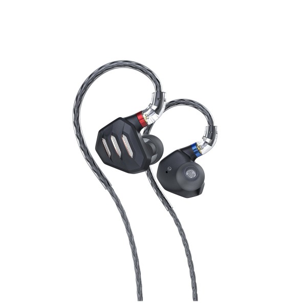 FiiO FH7s Hybrid In-Ear Monitor - side angle cable 