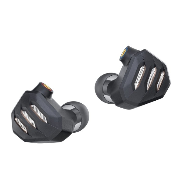 FiiO FH7s Hybrid In-Ear Monitors - side earpeices angle 
