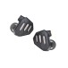 FiiO FH7s Hybrid In-Ear Monitors - side earpieces outward angle 