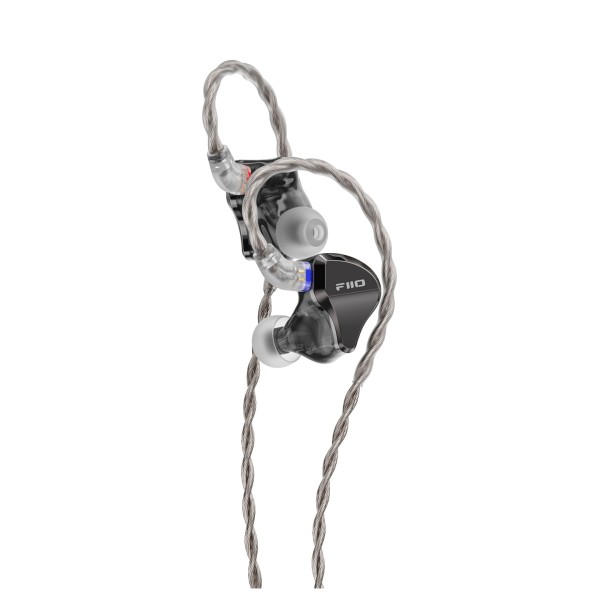FiiO JH5 Hybrid In-Ear Earphones, Black - Side view