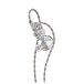 FiiO JH5 Hybrid In-Ear Earphones, Silver - Side view