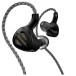 FiiO FH9 Knowles 7 Driver Hybrid In-Ear HiFi Earphone, Silver - side cables 