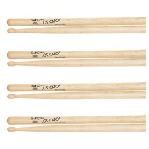Los Cabos Swing Maple Wood Tip Drumsticks, 4 Pair Pack