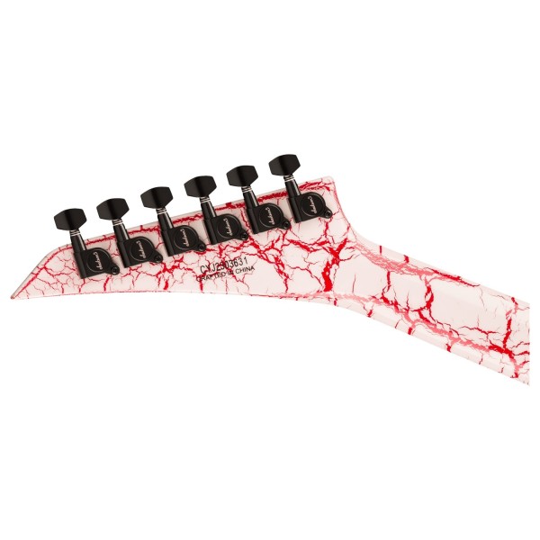 Jackson X Series Soloist SLX DX, Bloodshot Crackle - headstock back 
