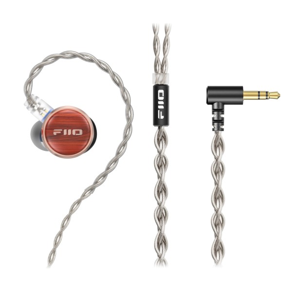 FiiO FP3 In-Ear Monitors, Rosewood - Earphone, splitter, cable, and 3.5mm audio jack