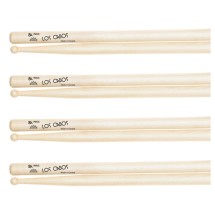 Los Cabos 8A Maple Wood Tip Drumsticks, 4 Pair Pack