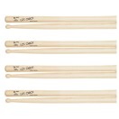Los Cabos 3A Maple Wood Tip Drumsticks, 4 Pair Pack