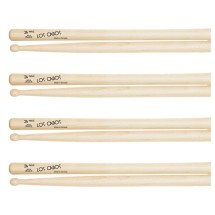 Los Cabos 3A Maple Wood Tip Drumsticks, 4 Pair Pack