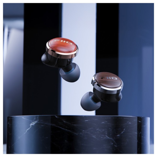 FiiO FP3 In-Ear Monitors, Rosewood and Black Walnut - Beauty Image