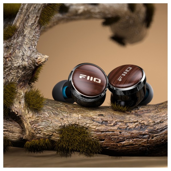 FiiO FP3 In-Ear Monitors, Black Walnut - Lifestyle Image