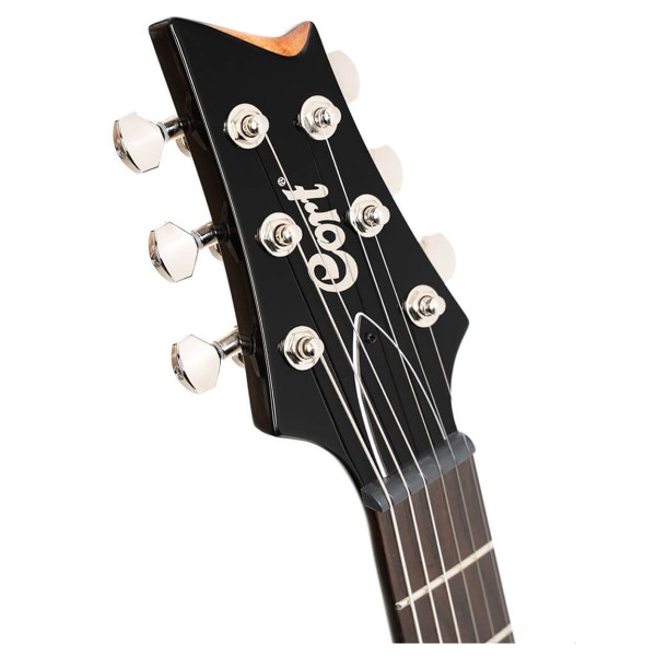 Cort M600, Blue Burst - headstock 
